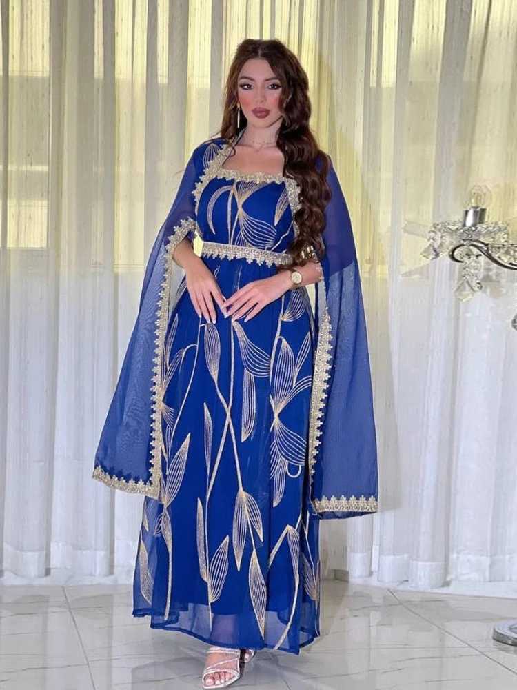 Moroccan Party Dress Dubai Abayas Eid al Fitr Slim Womens Abayas Jalabiya Emboy Ktan Abayas Vestidos Arab Long Robe W250401