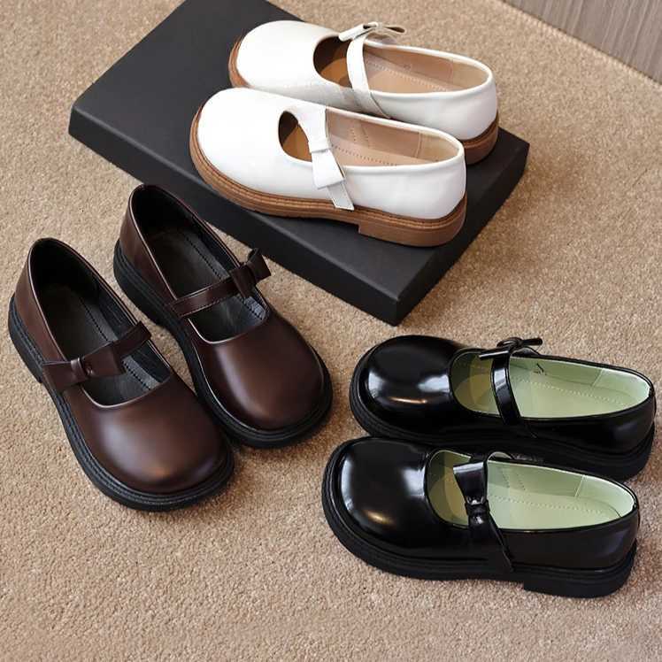 Children Shoes Simple Elegant Soft Soled Princess Shoes Trendy Designer Girl Mary Jane Casual Leather Shoe Zapatos Princesa NiaT251101