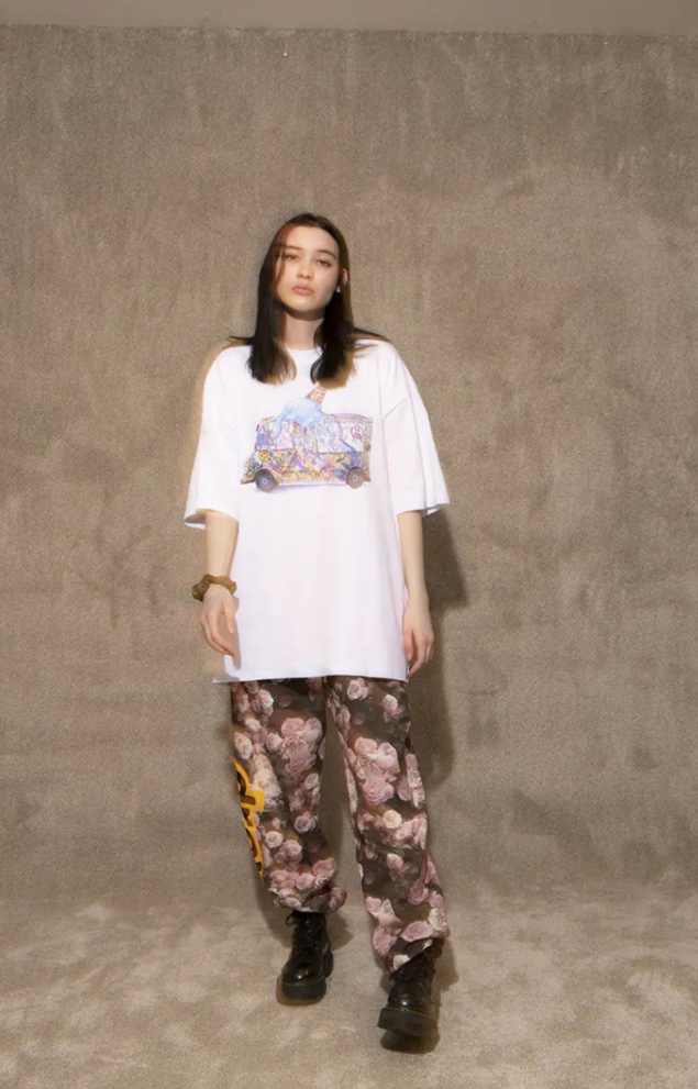 DREW HOUSE Smiling Face Ice Cream Truck Tshirt Mens Clothing White T-shirts Drew