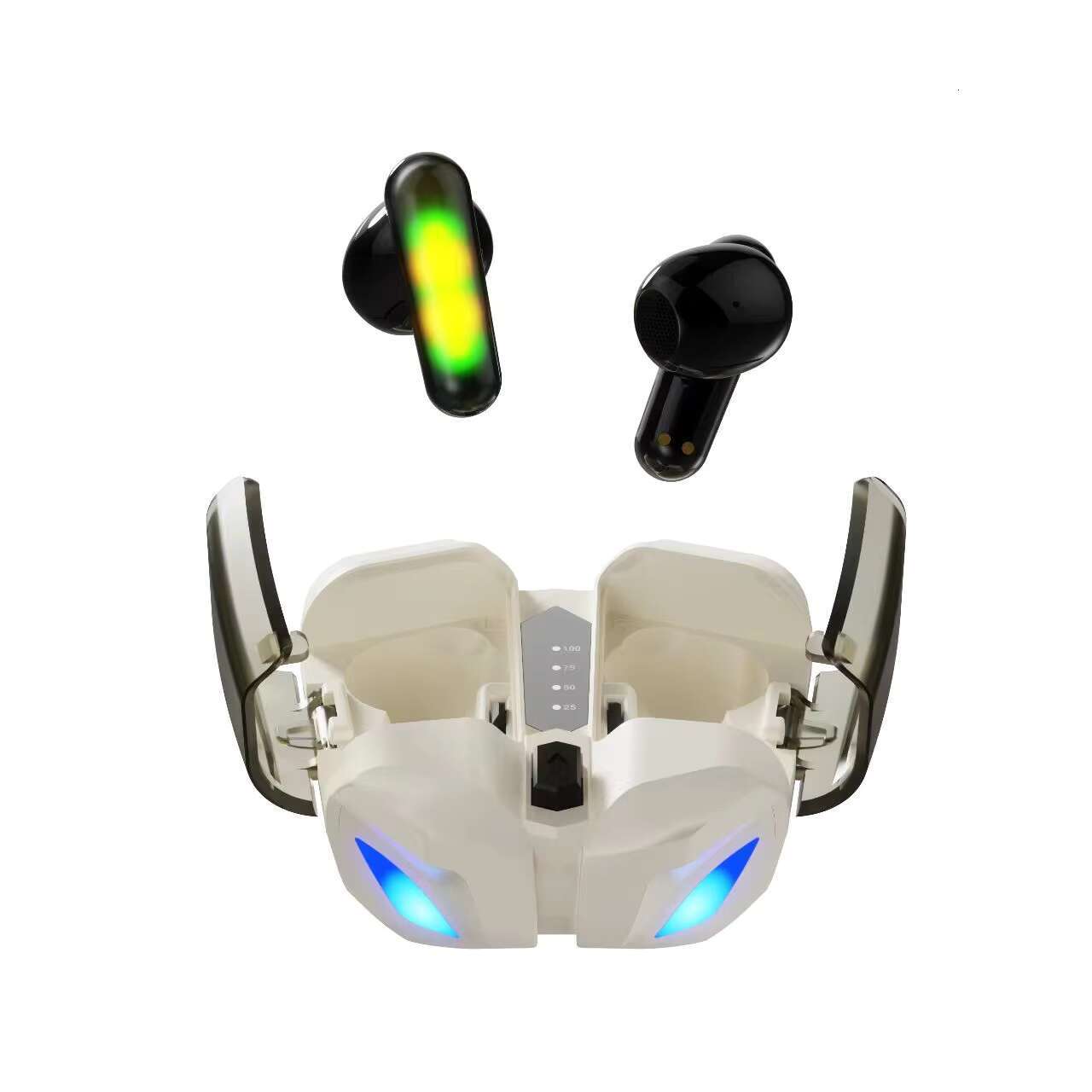 Cross-Border New K75 Wireless Earphones LED Battery Indicator JL Stereo Trendy Cool Design for Gaming Low Latency