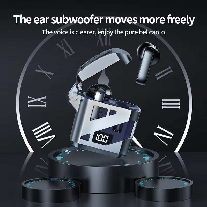 Cool Wind GT02 In-Ear Wireless Earbuds Half-Inch Version Long-Life Waterproof LED Battery for Gaming Mobile Phones Travel