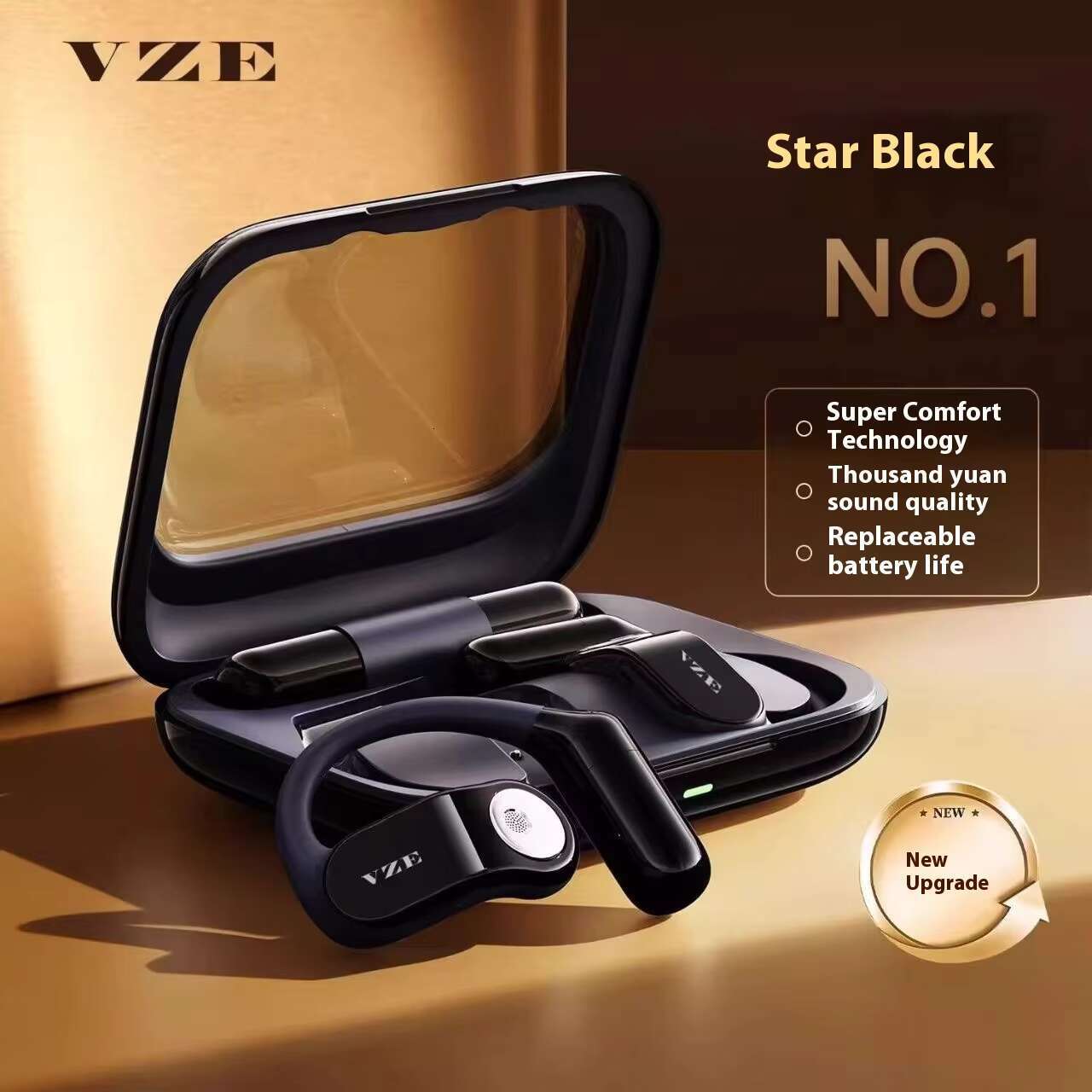 R13 Oem On-ear ENC Noise Reduction Sports Music Blue Tooth Comfortable Hi-fi Long Life Replaceable Battery Wireless Headphones