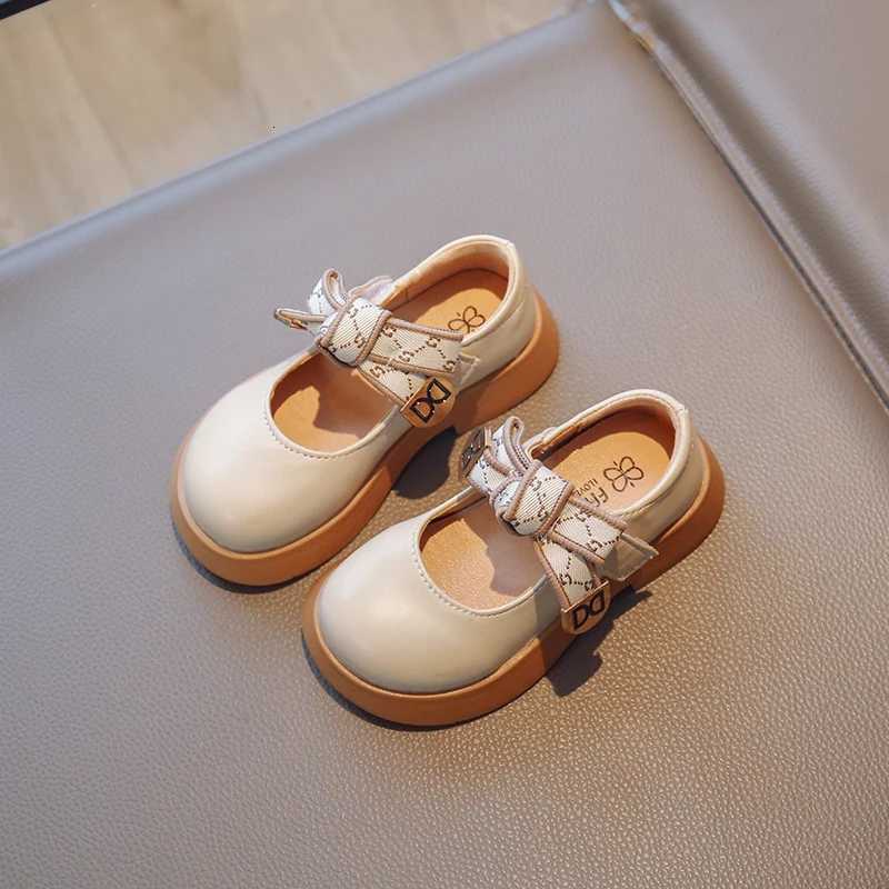 Girl Princess Small Shoes Spring and Autumn Fashion New Dance Shoes Big Girl Child Bow Solid Color Single ShoesT251101