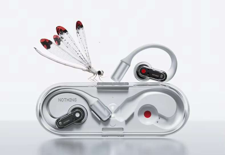 Cool and Long-Lasting TWS Earbuds Portable Wireless In-Ear Headphones with Noise Cancelg Feature Nothing Ear (Open)