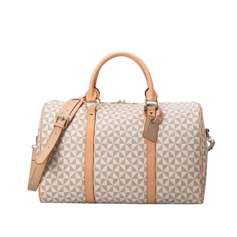 Designer Duffel Bags fashion men women travel duffle bags brand designer luggage handbags With lock large capacity sport bag handbag tote bag 55CM