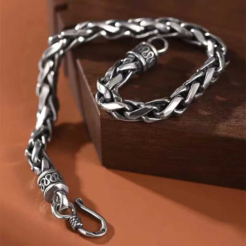 Classic Fashion Dragon Bone Bracelet Fish Hook Classic Mens High Quality Silver Plated Bracelet Maletrend Party Jewelry Y250329