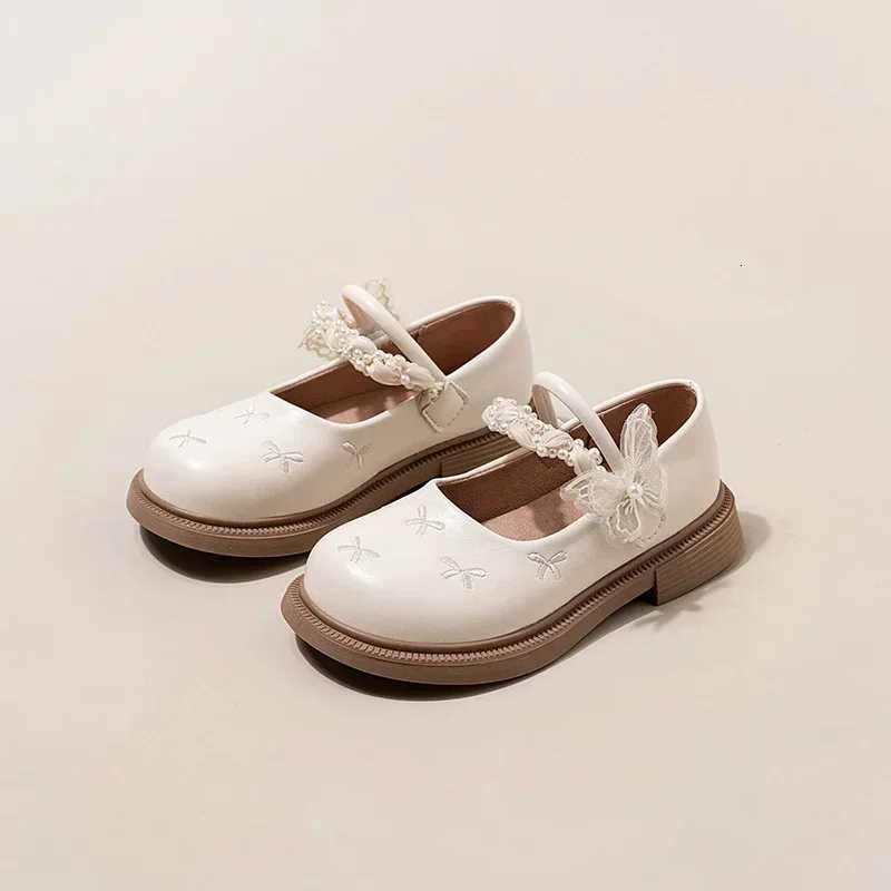 Elegant Girl Princess Shoes Embroidered Sweet Kids Mary Jane Shoes New Chic Childrens Causal Dress Leather Shoes Lolita StyleT251101