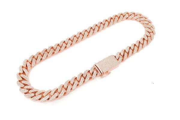 Captivating 14K Gold Moissanite Diamond Necklace E Color Round Brilliant Cut VVS2 Clarity Premium Luxury Jewelry Export Supplier