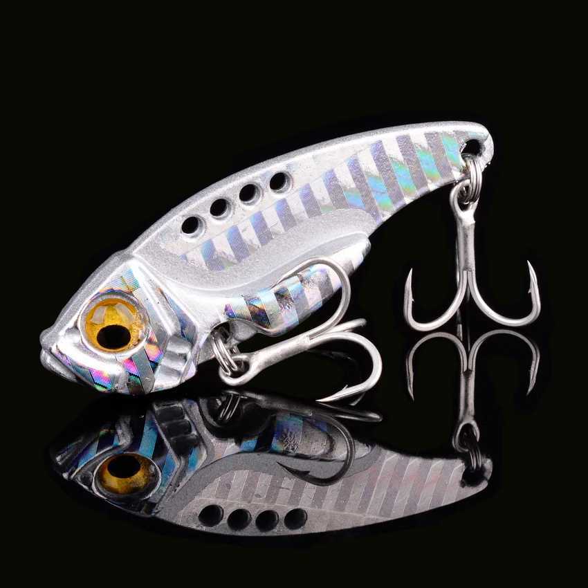 6pc/lot 7/10/15/20G Hard Metal Vib Blade Lure Sinking Vibration Fishing Lures Baits Artificial Vibe for Bass Pike Perch Fishing Z250411