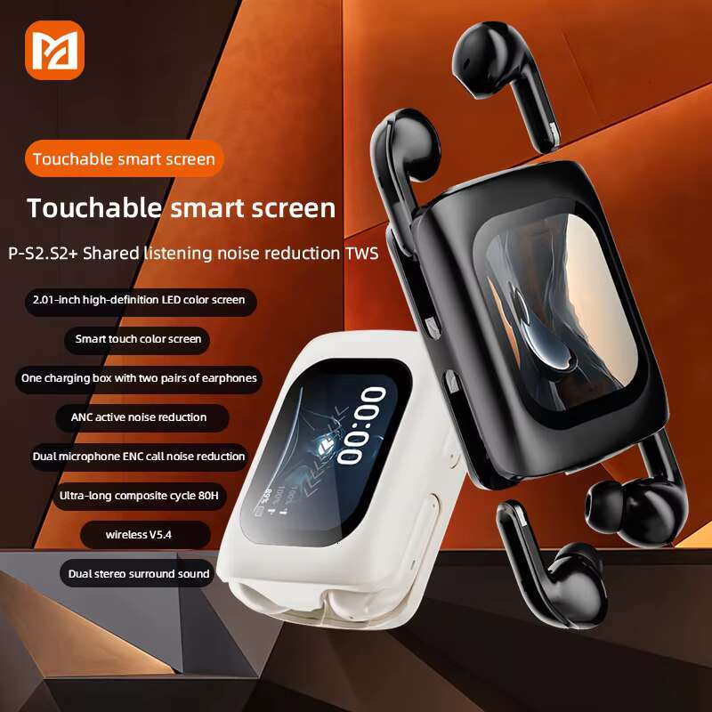 Custom ANC Couple Deep Bass TWS Music Play Cool Wireless Earbuds Tws Earphone for Promotion Gift