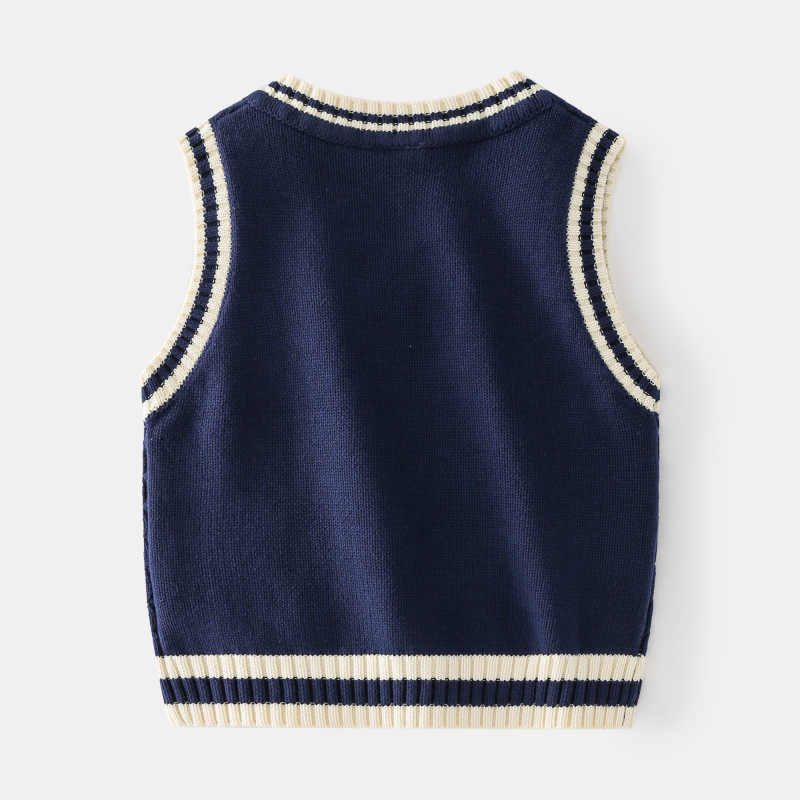 Toddler Boys Cable Knit Cricket Sweater Vest 220330