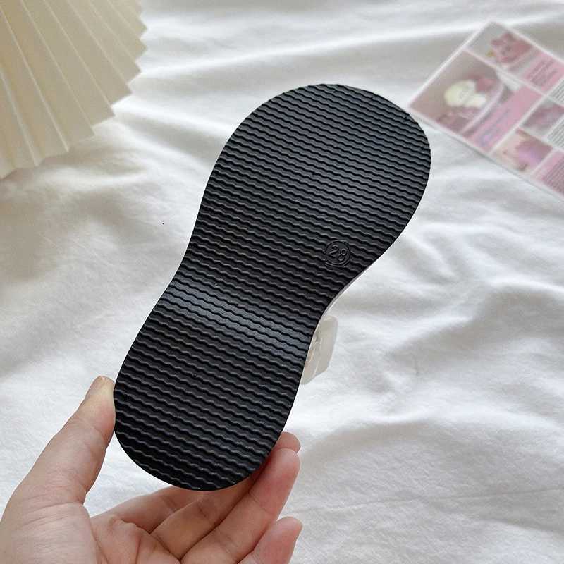 Girls Fashion Leather Shoes 318 Years Old Beige Bow Girls Single Shoes Four Seasons Hundred Nonslip Children Mary Jane ShoesT251101