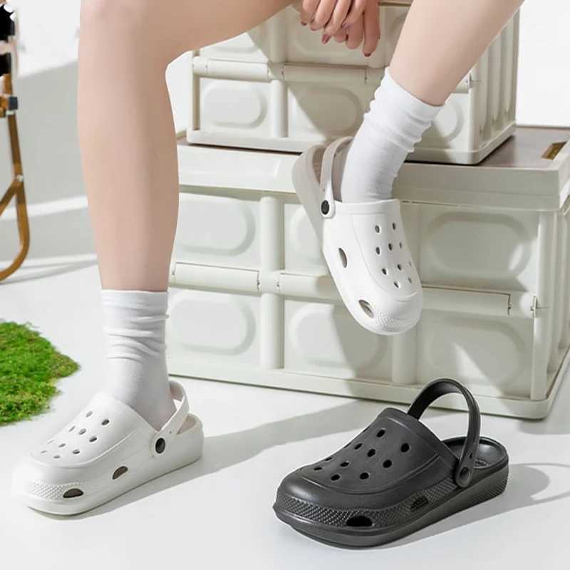 Summer womens sandals casual EVA lightweight outdoor womens shoes anti slip thick soled beach shoes casual garden shoesXJ250401