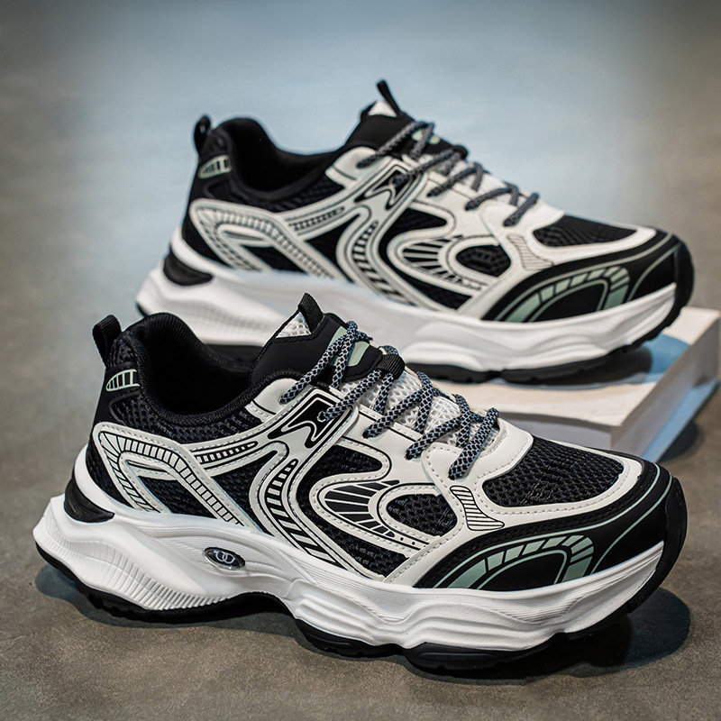 hot item free shipping 2025 summer new women men fashion sneakers black cream-coloured sport shoes running shoes mesh breathable athleisure runners si