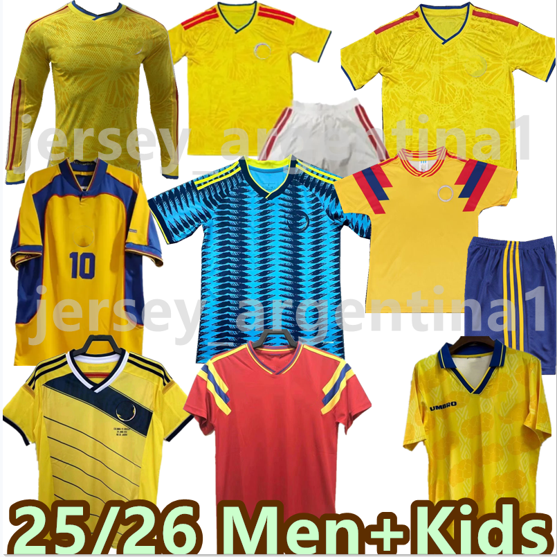 2026 ColOMbiAS JAMES Soccer Jerseys Centenary kit Camisetas Retro 2001 2014 1990 Home 2024 Football Shirt Men Luis Diaz Cordoba 120th Anniversary Edition Jerseys