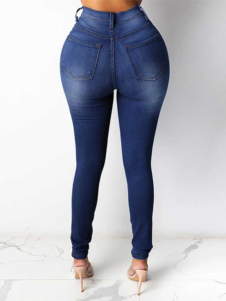 2025 Autumn Womens Stretch Jeans Fashion Slim Pencil Skinny Denim Trousers Female 2025 New Lady Outwears J251031