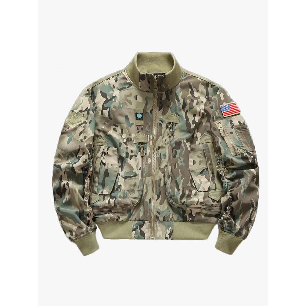 Baseball Jacket Ma-1Functional Bomber Autumn 2025 Retro Oversized Baseball Suit Coat Brand Clothing Men's Short Jacket Men Clothing