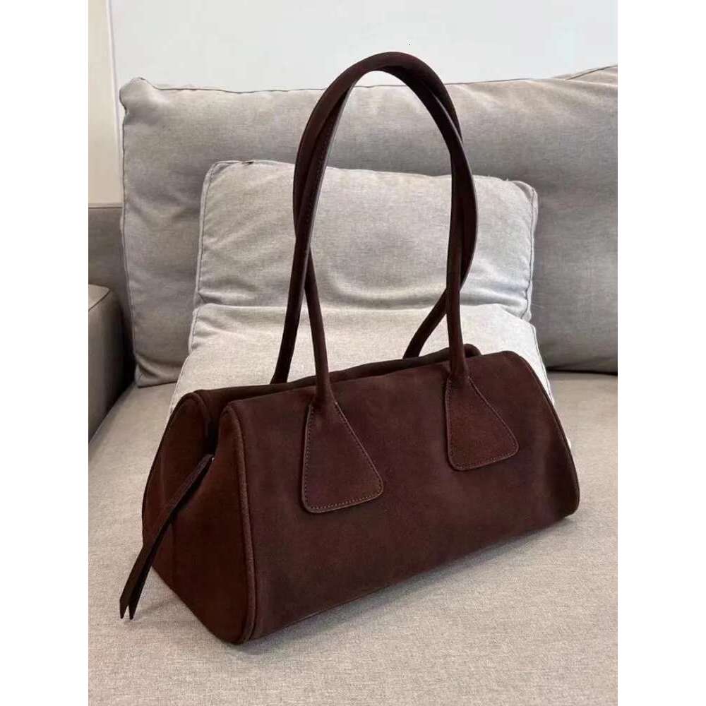 Women's Bags Womens Vintage Single Shoulder Autumn Cwo Suede Totes Handbag Designer Pillow Bag Office Ladies Casual Elegant Armpit Bags