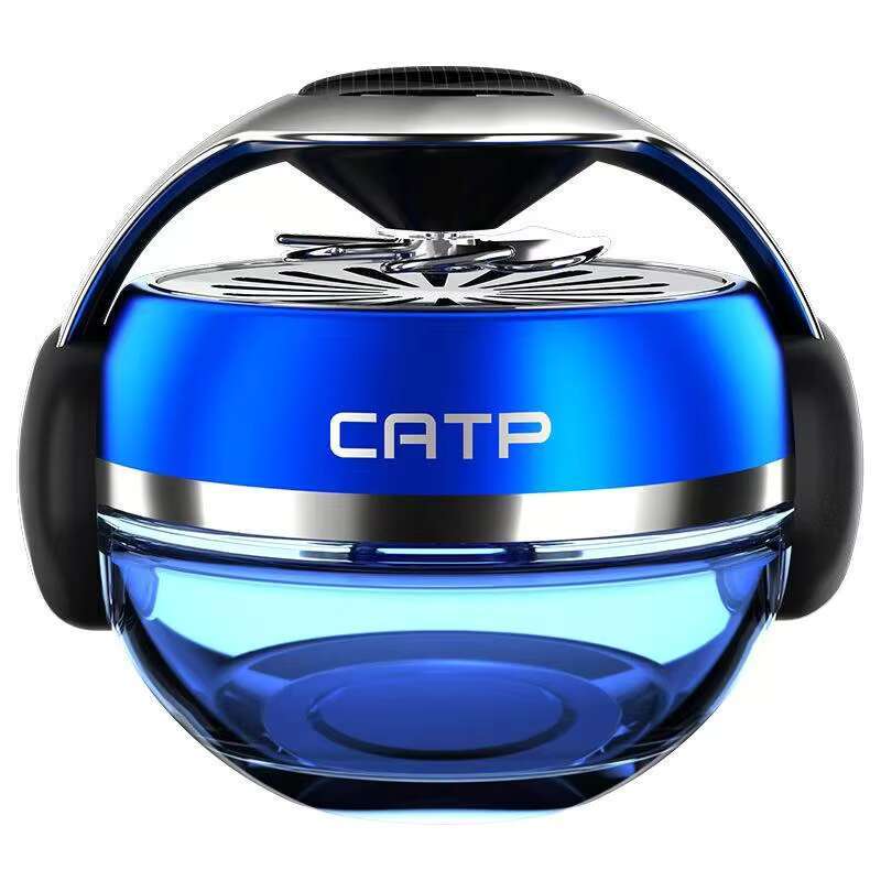 Long-Lasting Car Air Freshener ABS Quality Cool Musical Headphone DesignRotating Glass Bottle Interior Accessory With Perfume