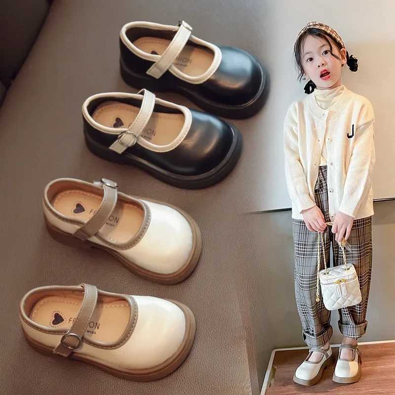Size 2136 Girls Leather Shoes Spring Autumn Kids Oxfords for Girl Performance Wedding Children Shoes School Mary Jane ShoesT251101