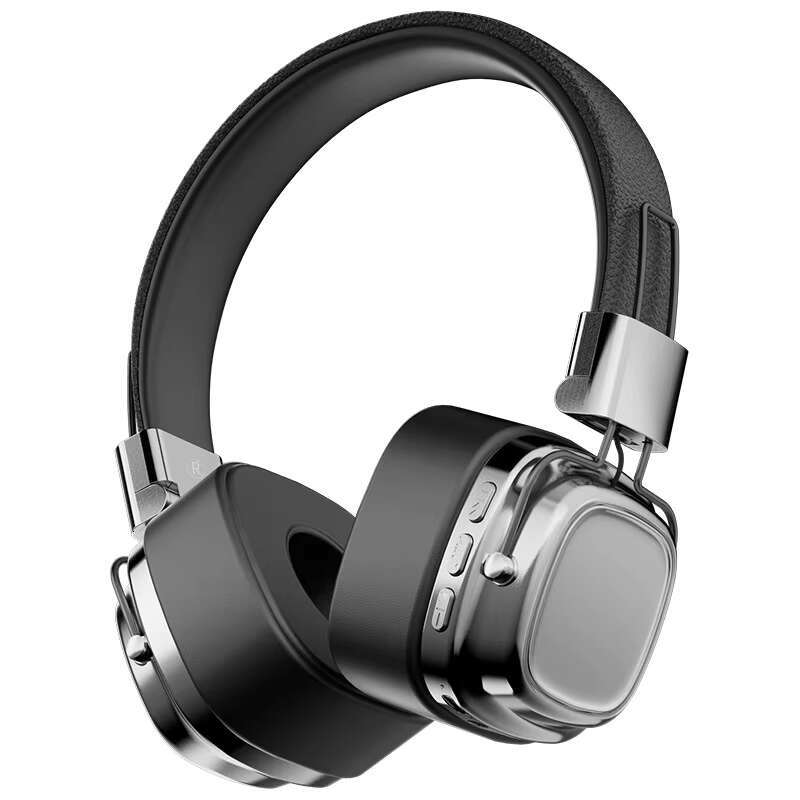 2024 New Retro Style Wireless Bluetooth 5.3 Gaming Noise Cancelg Stereo Metal Headset for Mobile Phone