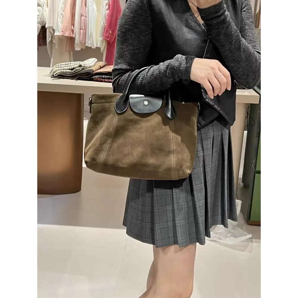 Women's Bags Women Casual Totes Handbag Autumn Winter Vintage Cow Suede Shoulder Bag Fashion Flap Soft Leather Strap Crossbody Bags