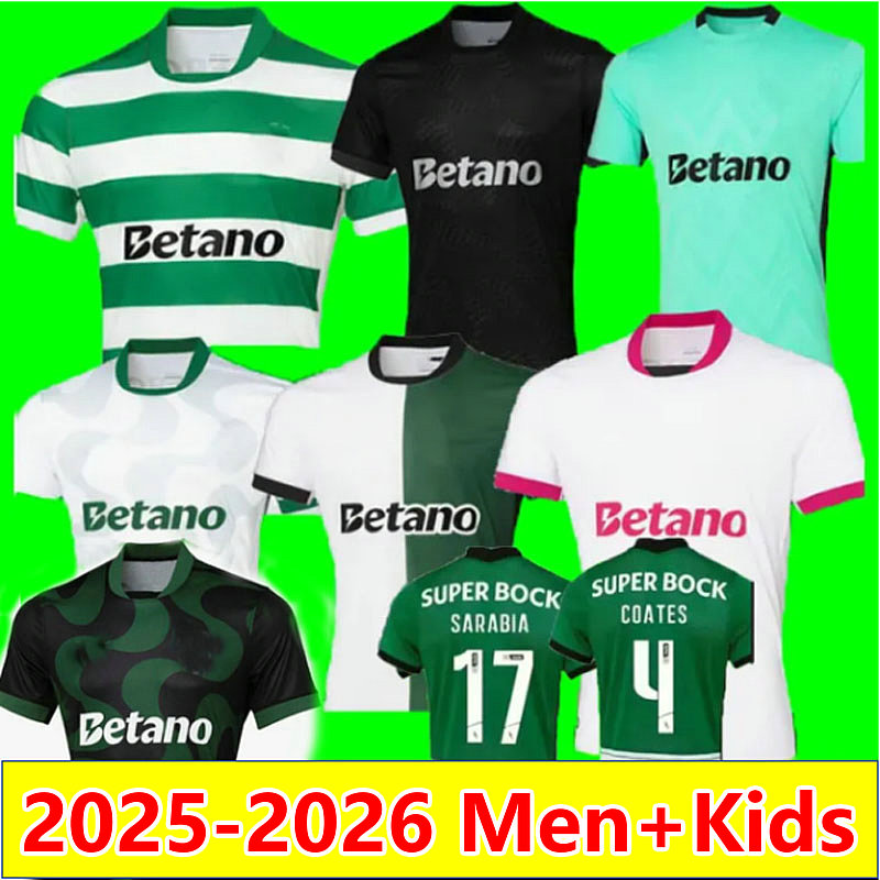 25 26 Lisboa Sporting soccer jerseys fans player kit Lisbons HJULMAND QUENDA 2025 2026 home away 3rd MORITA R. RIBEIRO GENY football shirt men goalkeeper camesita