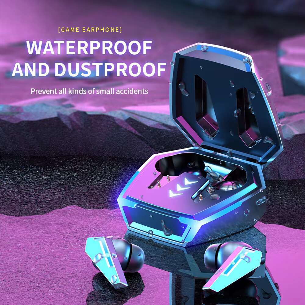 Cool Appearance Blue-tooth Earbuds Waterproof Headphone Esport Gaming Wireless Earphone