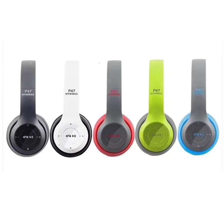 Low Price Trend Stereo with Microphone Aires Headsets P47 Earphone Wireless Headphones