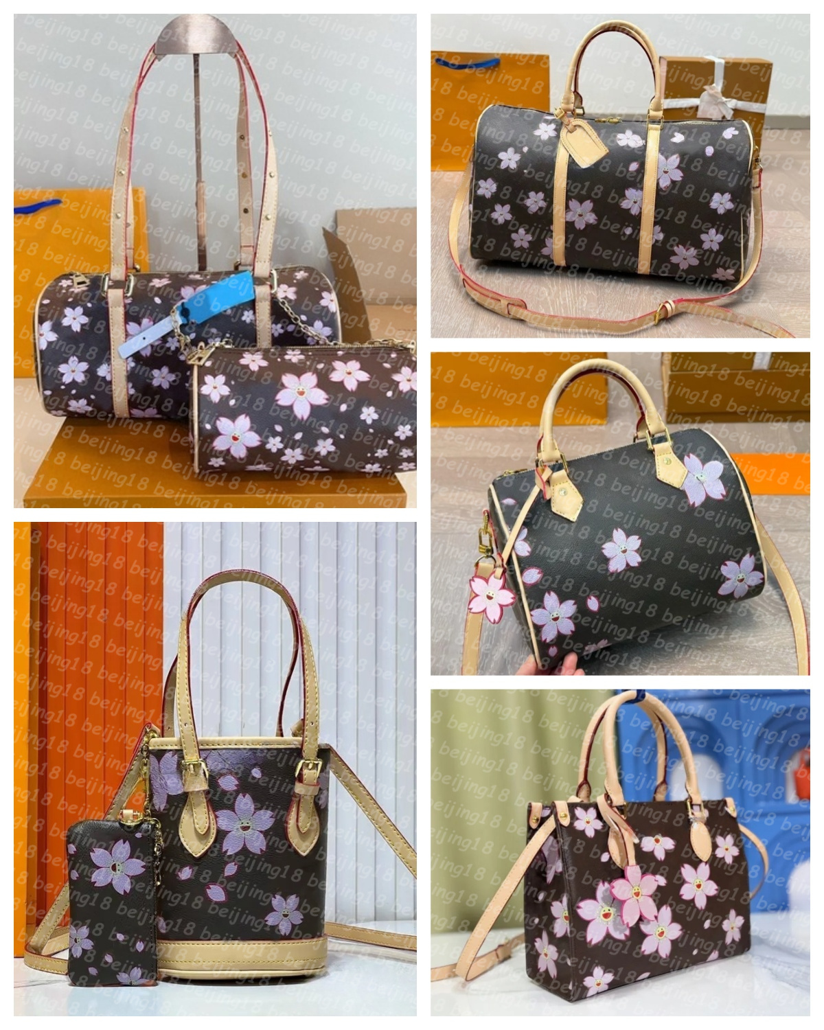 (Choose the Pics not decription) Designer Flower Pattern Shoulder Bags Handbags Tote Bag Case Bag Fashion bags Crossbody bag for Women Men
