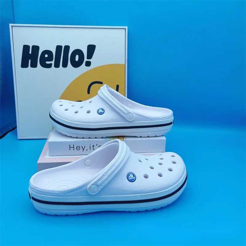 Croos 2025 Couple Shoes - Lightweight EVA Beach/Indoor Slide Breathable Cross Hole Neutral Multi ColorXJ250401