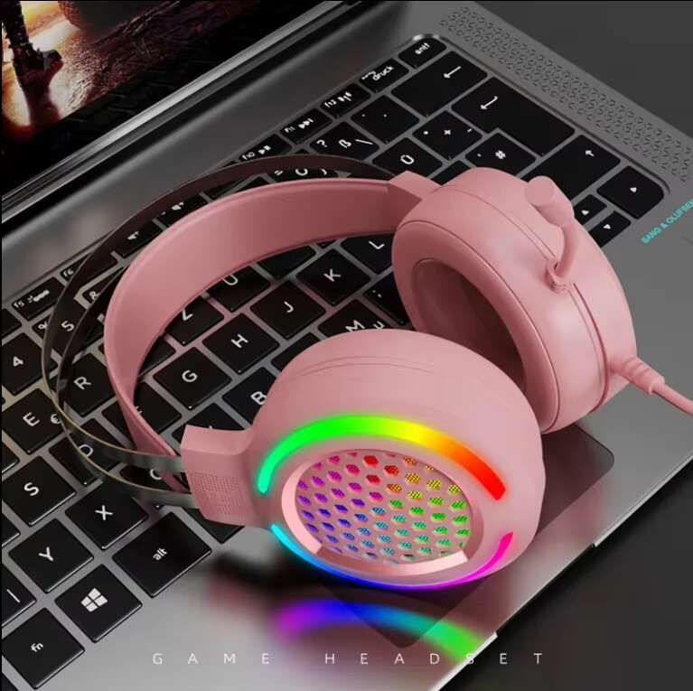 G12 RGB Wired Gaming Headset High Performance 7.1 Surround Sound Cool Colorful Microphone USB for Mobile Phone Aviation Travel