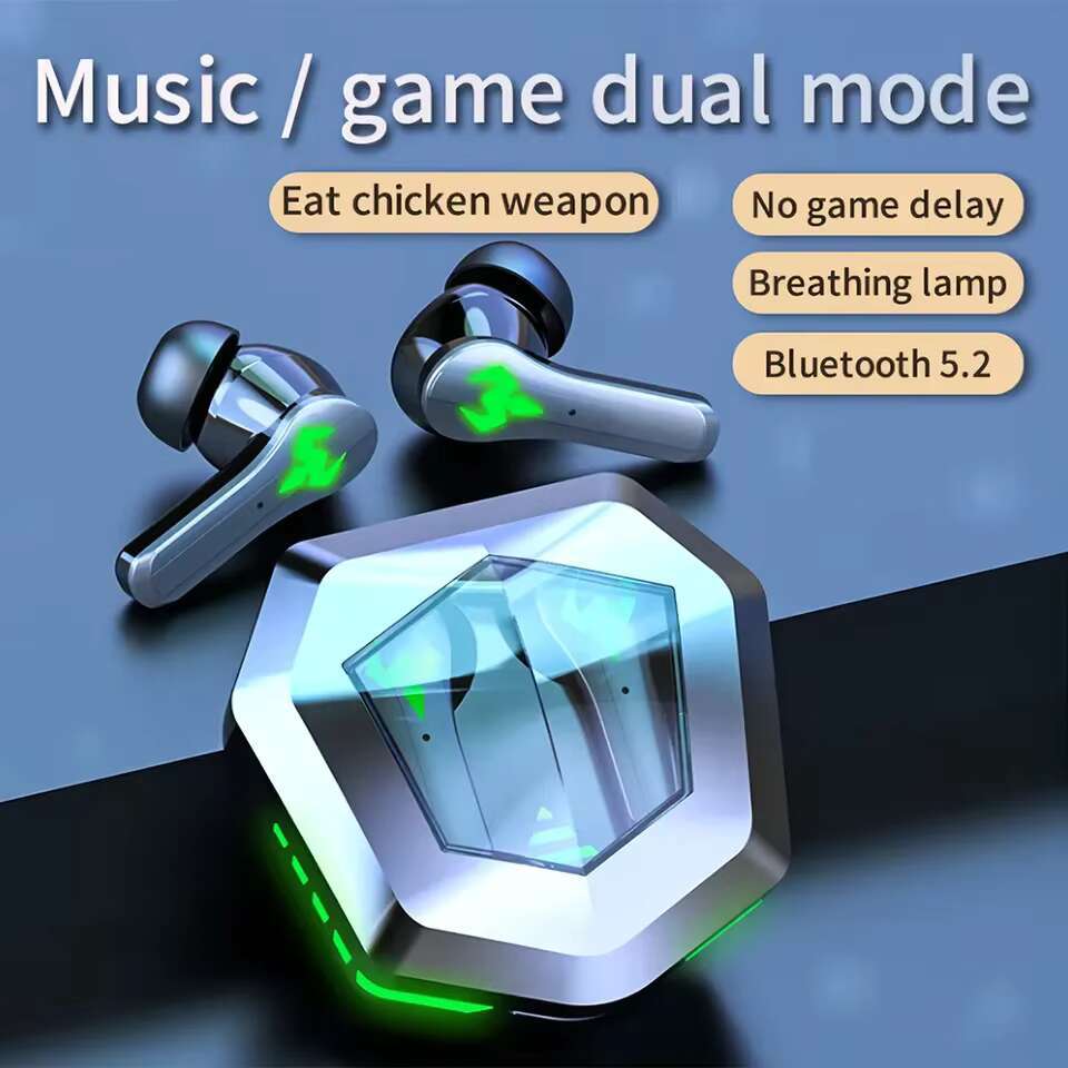 N35 True Wireless Gaming Earbuds Mini In-Ear Cool LED Lights Low Latency & Shocking Live Waterproond Power Bank Functions