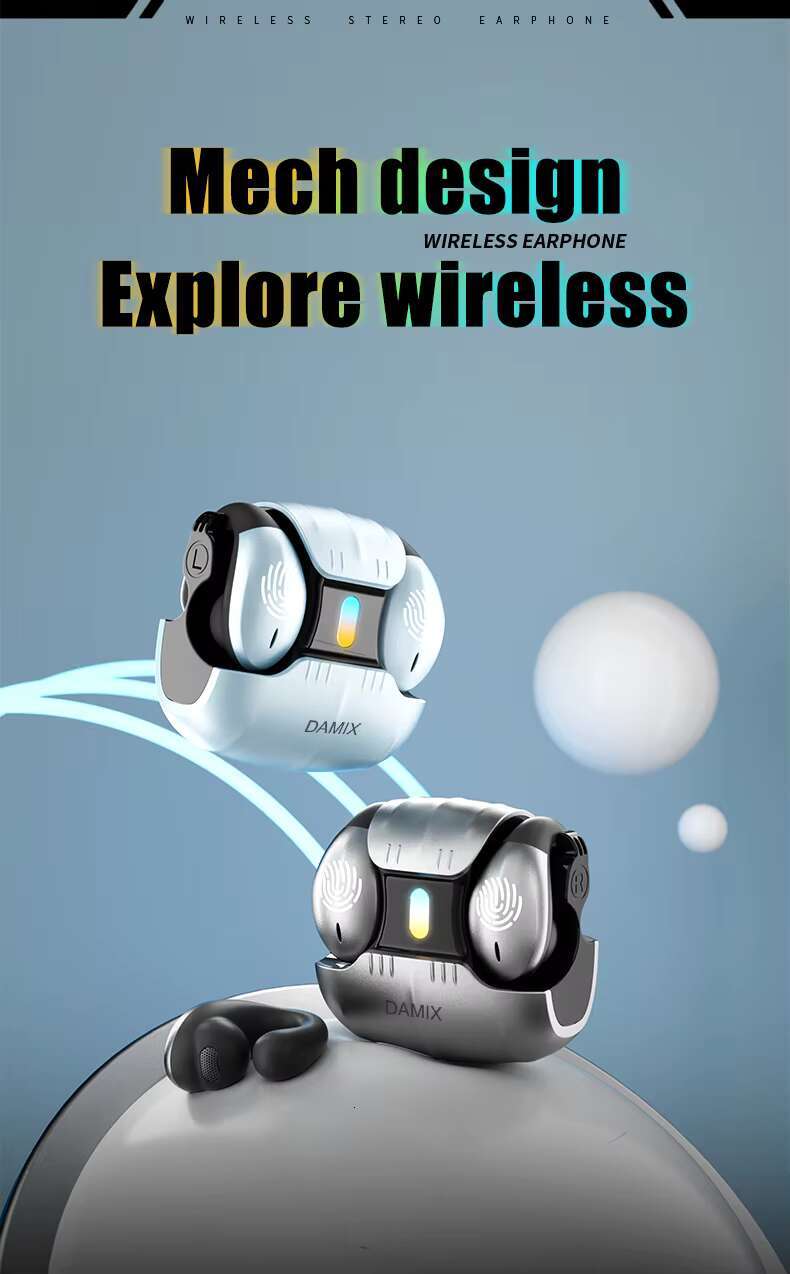 2025 New Cool nical Style AS-01 Gaming Headsets HiFi Headphone Earphone Headset TWS