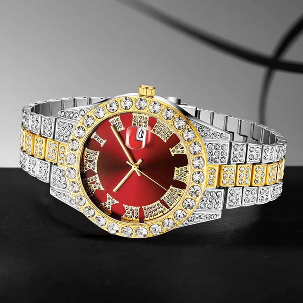 1PCS Womens Luxury Set Trendy Luxury with Calendar and Water Diamond Quartz Suitable for Daily Clothing MatchingW251031