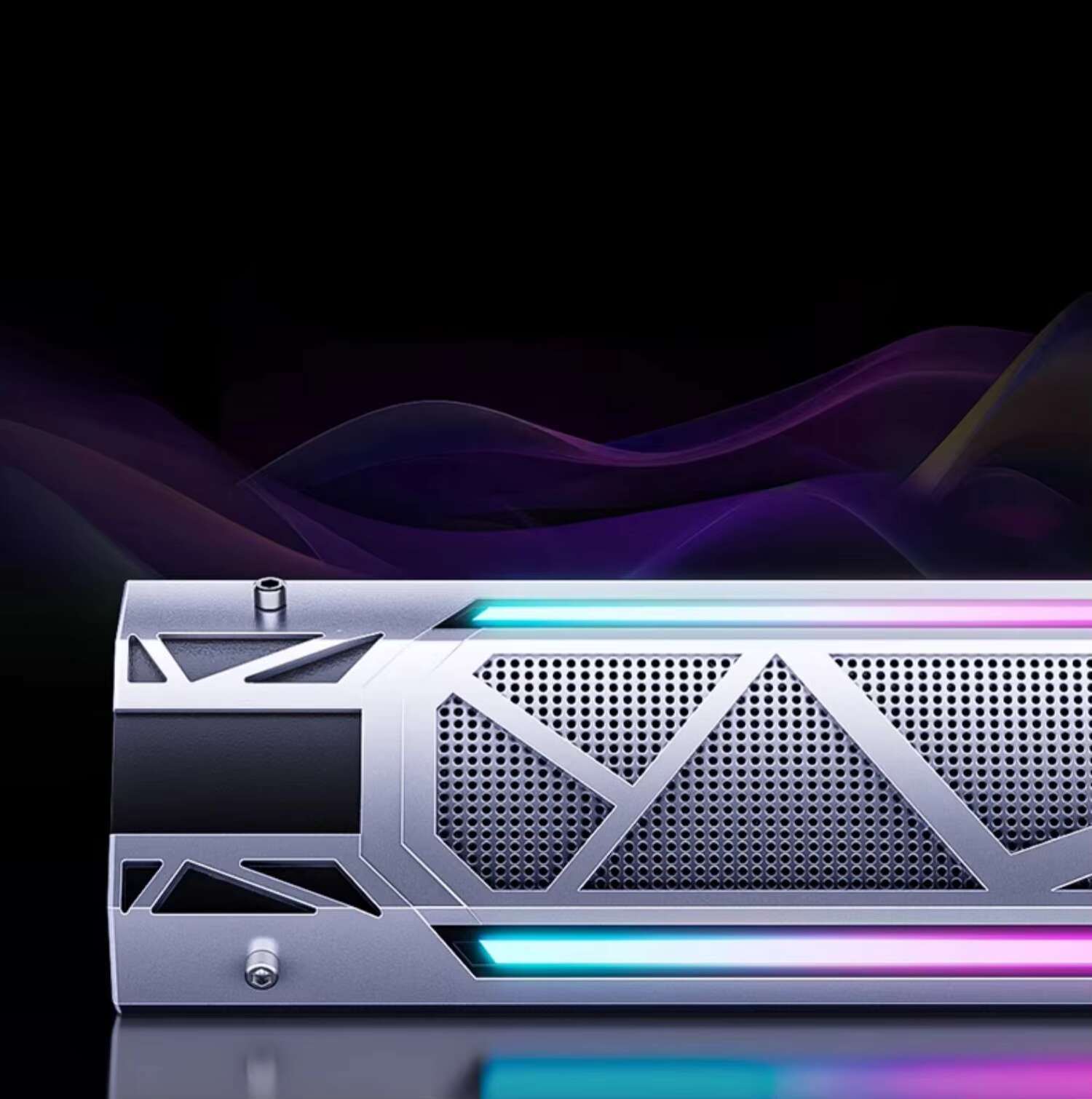 New Technology 2025 Cool Style Wireless Large Power Portable with Colorful LED Lights Bluetooth 5.3 Version Speakers