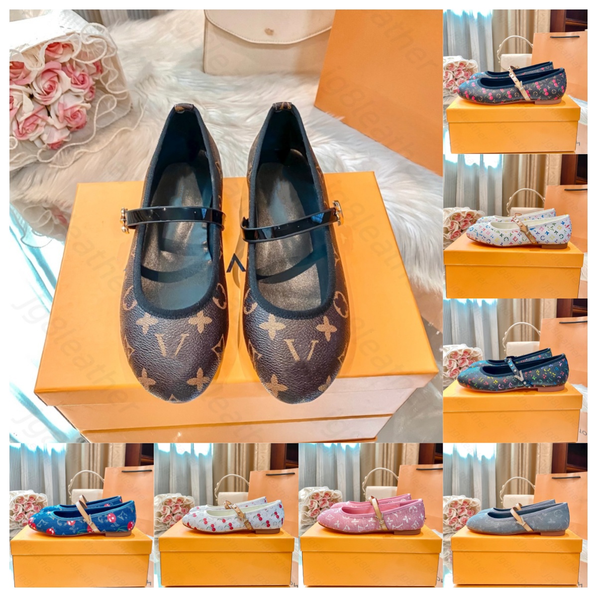 New top designer Ballet Flats louisevuitunns Shoes Women brands Quilted Genuine Leather Slip on Ballerina Round Toe Ladies Luxury brands Shoes High Qualit Shoe
