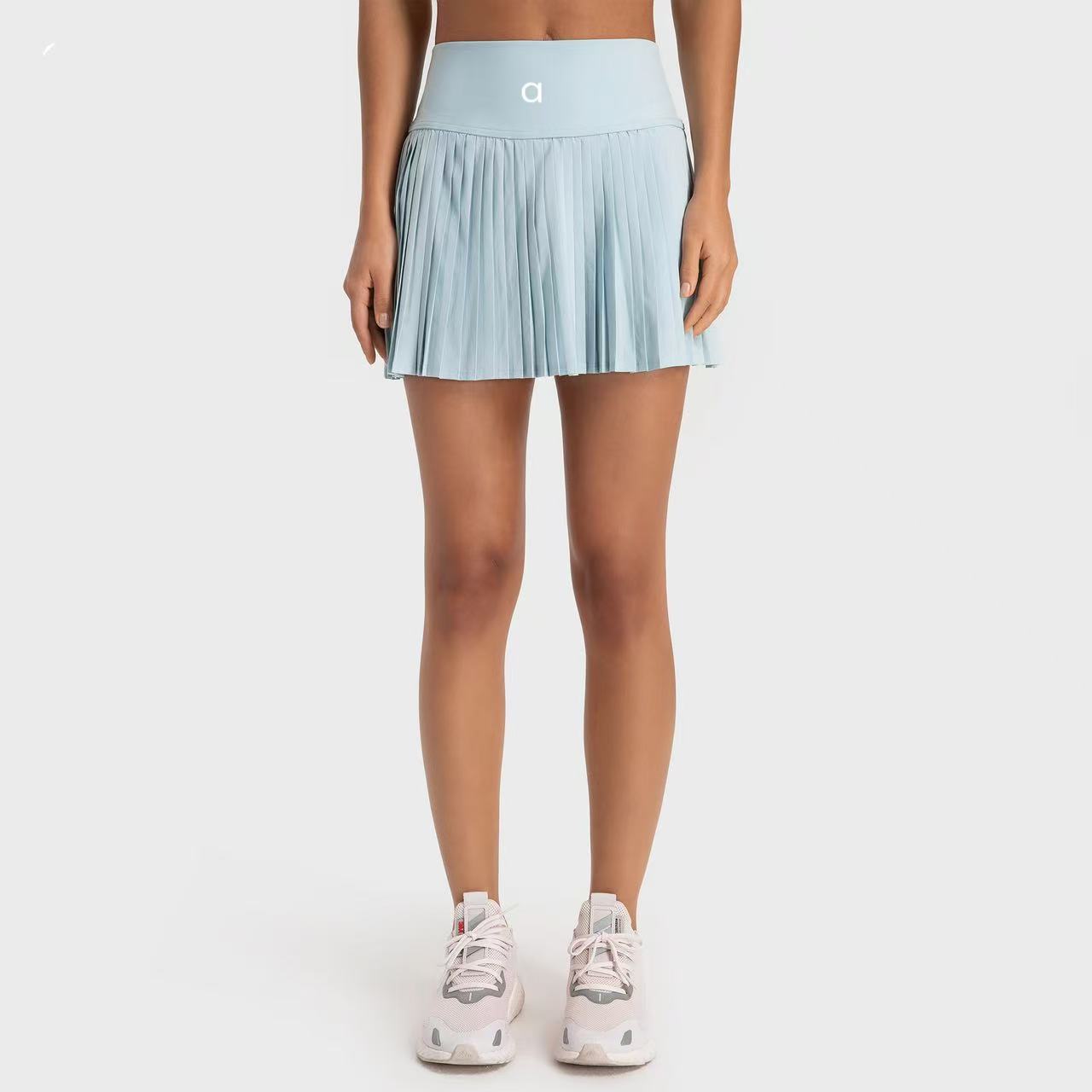 2025-- Pleated Tennis Skirt Lined Skirts With Pockets Perfect for Yoga Running and Tennis Wear High Wasit A line