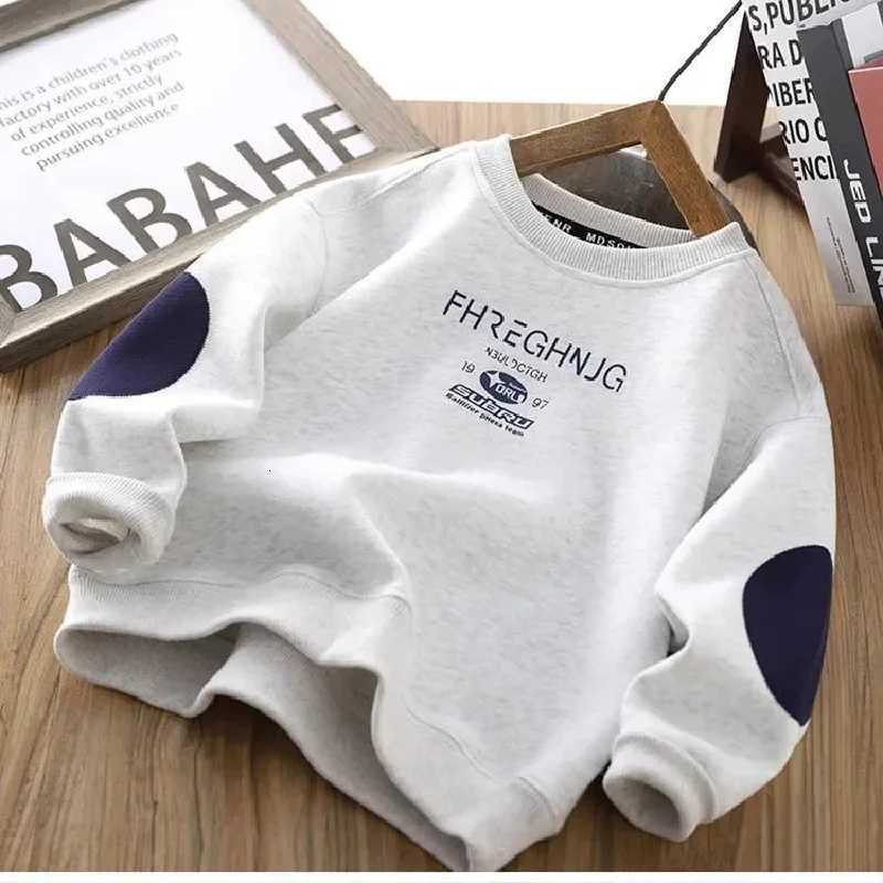 Kids Casual Sweatshirt Spring Autumn Boys Girls Round Neck Overhead Letter Print Pullover Long Sleeve Coats Children ClothesT251101