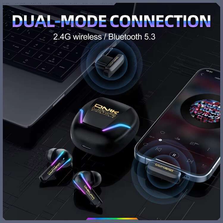 T27 Dual Mode Cool Wireless Earphone with