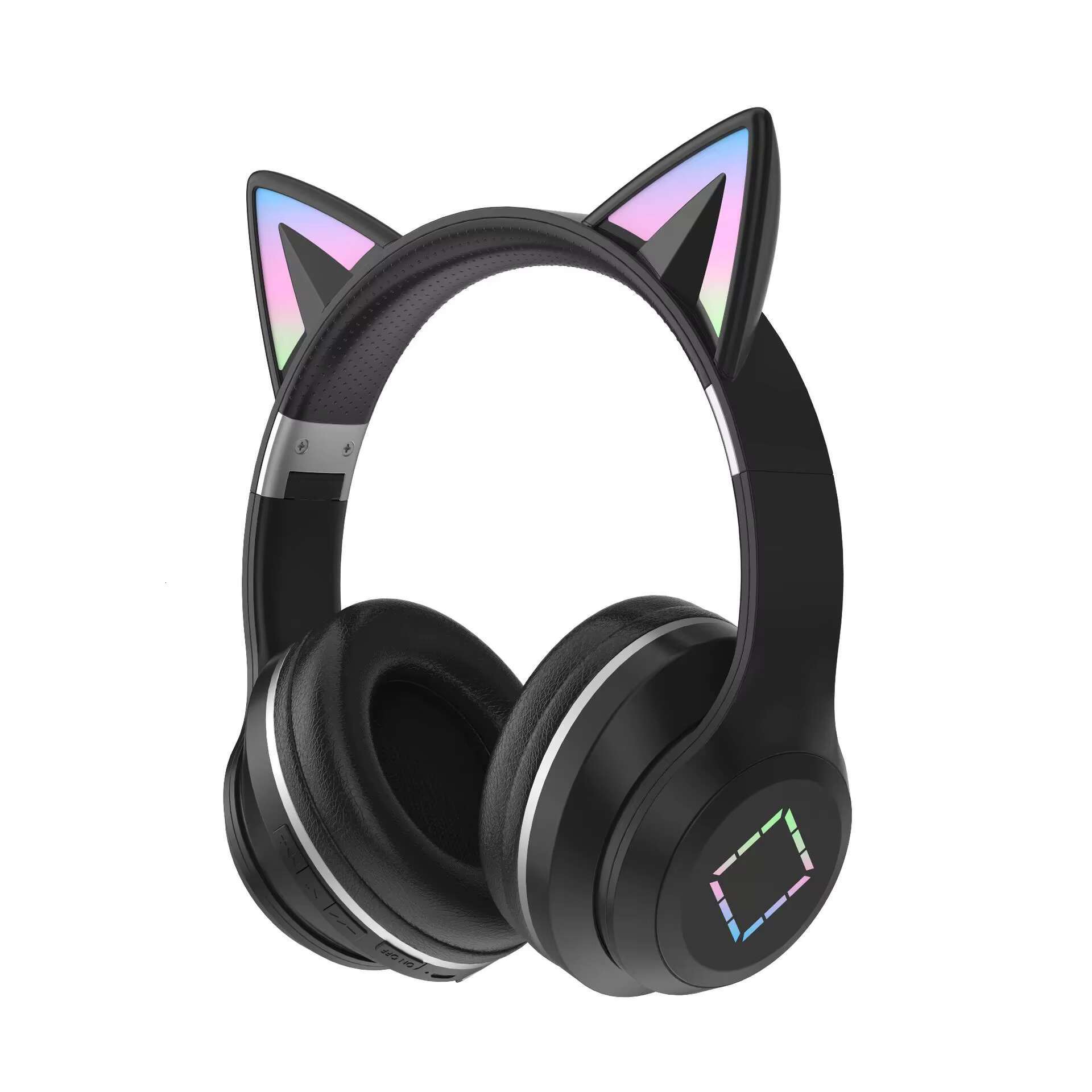Cute and Colorful BT Headset DR57 Cool RGB Light Effect 40mm Large Dynamc Ring ultra Long Endurance Wired/wireless Dual Mode
