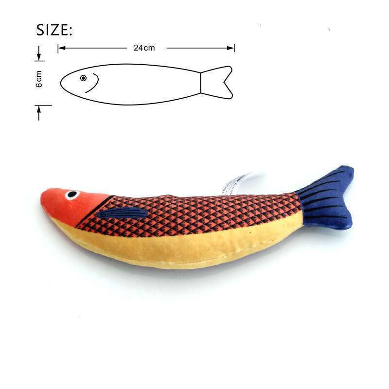 Squeaky Sea Fish Shape Sphynx Cat Toy Caip Plush Stuffed Pet Toys for Cats Gotas Kitten Kedi Funny mascotas Play Accessories