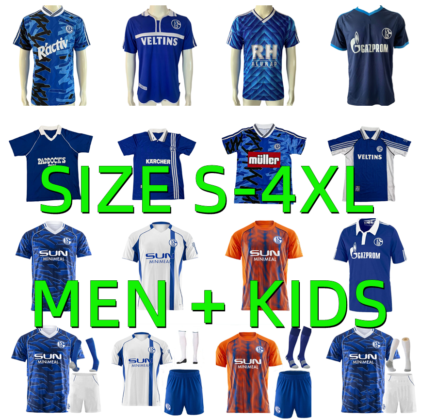 2025 2026 Schalke 04 Raul Soccer Jerseys SYLLA 25 26 ANTWI-ADJEI LASME KARAMAN YOUNES SCHALLENBERG 1992 1988 1989 2001 2002 2010 2011 Retro Football Shirt Men kids kit