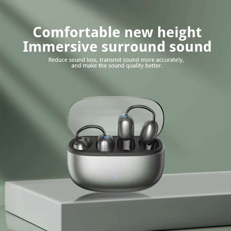 Private Model Customizable Wholesale Prices Gaming Bass Headphone Clip High Quality Earbuds with Charging case for Small Ear