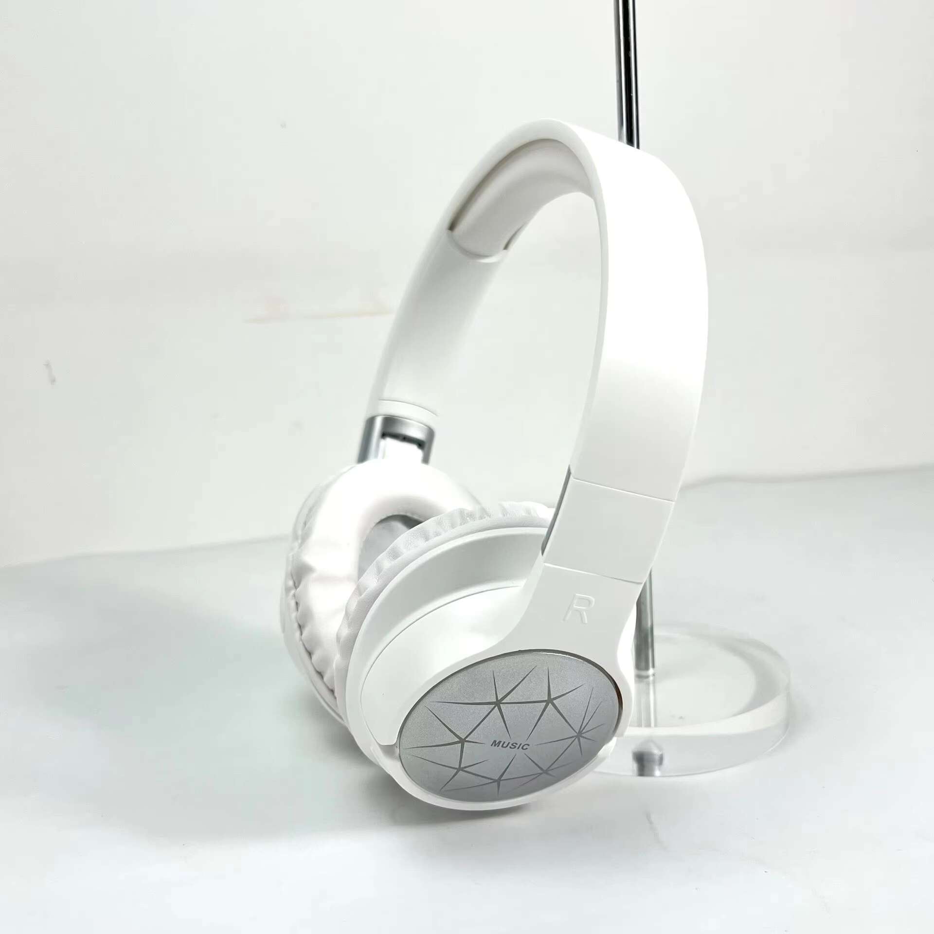 Foldable Wireless LED Headset with HiFi Surround Sound Waterproof Over-Ear In-Ear Headphones for Cool Boys and Girls