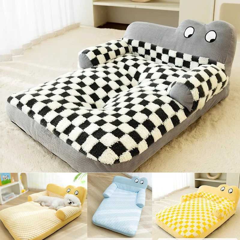 Warm Dog Sofa Bed Winter Pet Dog Cat Bed Sleeping House Kennel Mat Cat Puppy Mattress Pet House Cushion For Small Large Dogs C251101