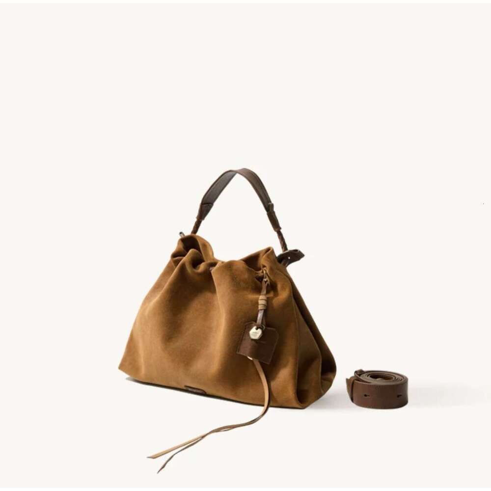 At Foot Of The Mountain, There Is Bana Series Song Tote Suede Garbage Women, A Large Capacity Stray For Autumn And Winter, One Shoulder Crossbody Bag