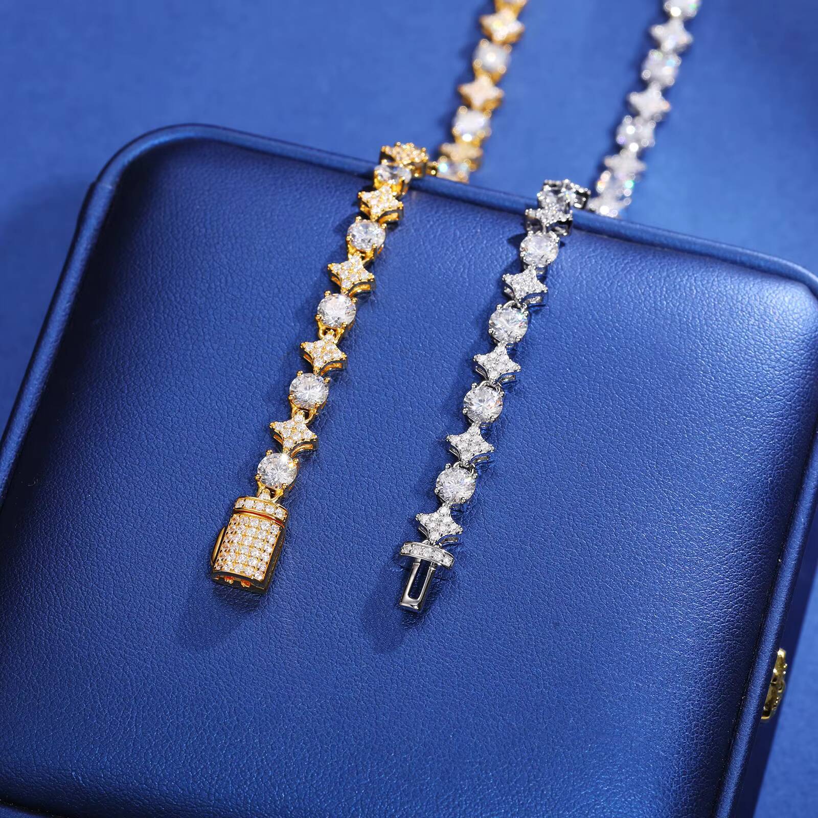 Fashion Hip Hop Bling High Quality Jewelry 6mm Brass AAAAA Cubic Zirconia Iced Out Diamond Bracelet for Women Men