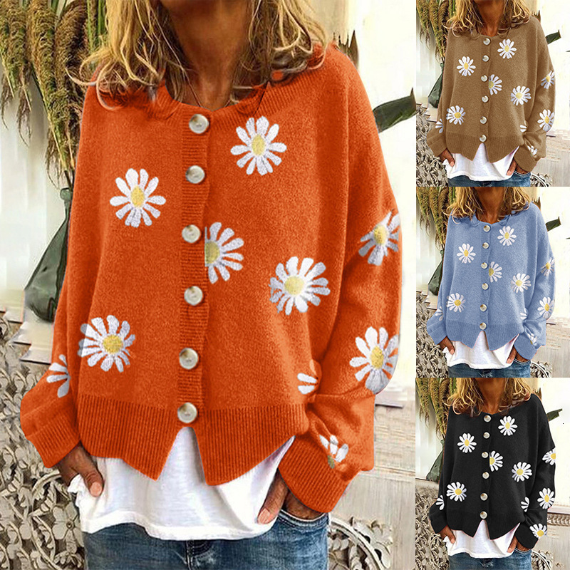 Jastie Cashmere Bandana Motif Fringed Cardigan Women V-Neck Tie Waist Long Sleeve Winter Sweater Knitwear Warm Thick Overcoat 201223