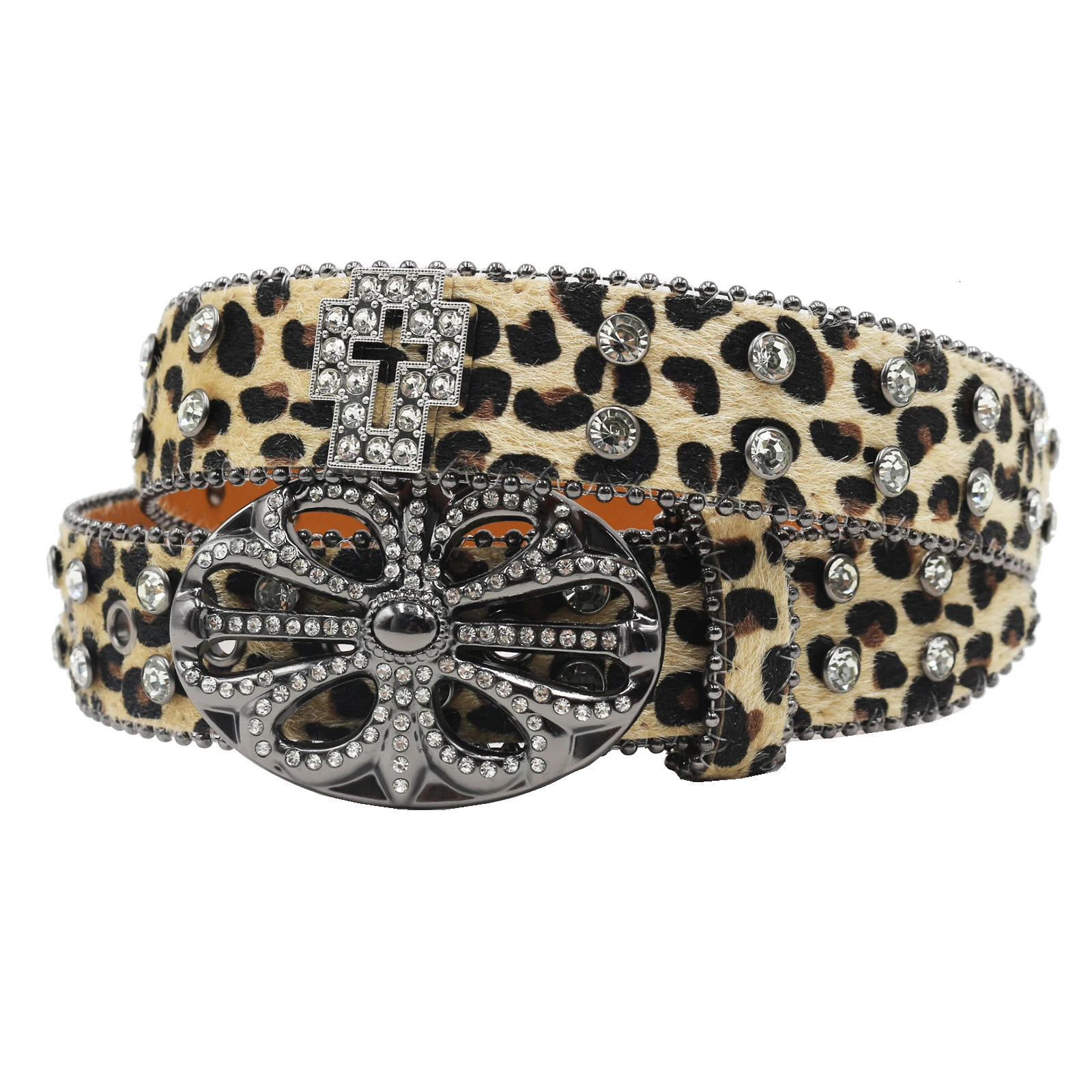 Men Women Western Cowboy With Diamond Bing Rhinestone Belt Disco E Girls For Jeans Punk Rock Crystal Studded Belt 251031